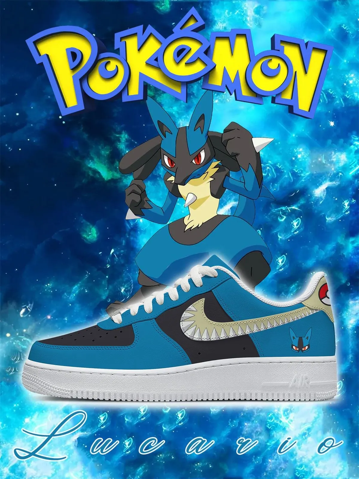 No.0448 Lucario Style 2 Custom Sneakers