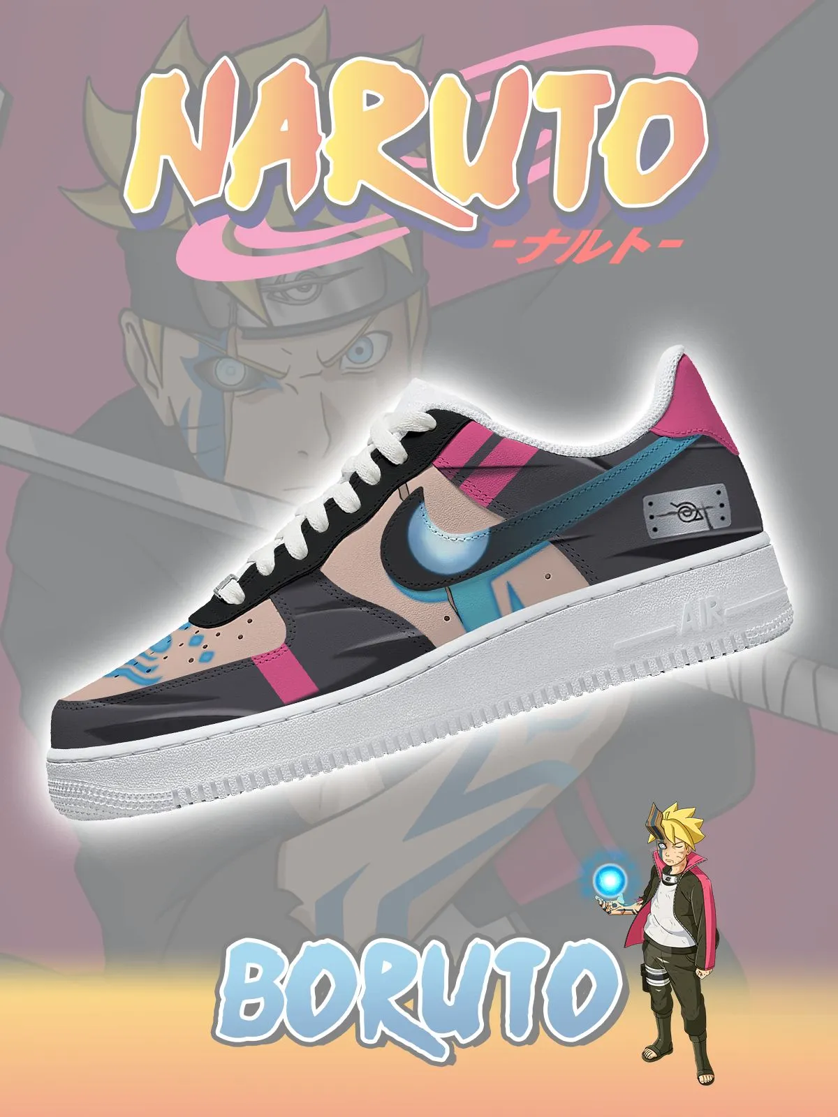 Boruto Uzumaki Custom Sneakers