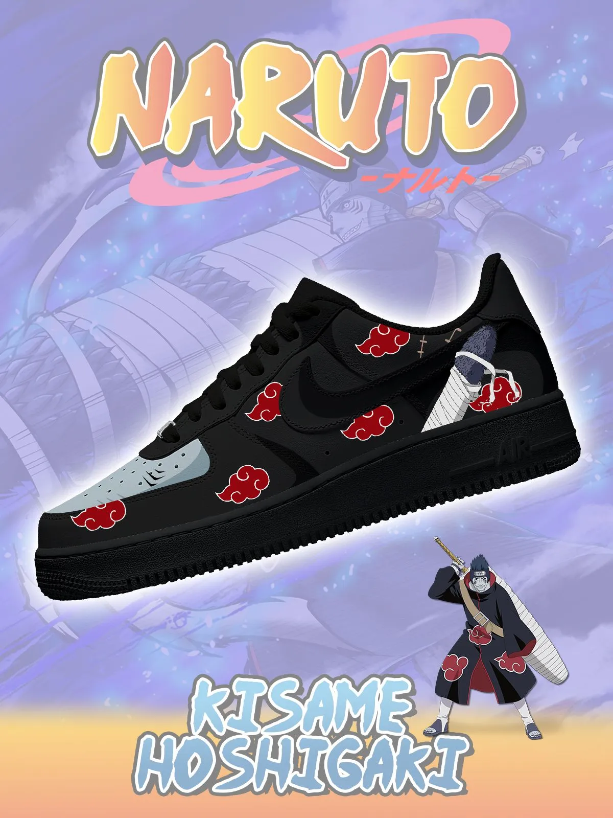 Akatsuki Kisame Hoshigaki No.1 Custom Sneakers