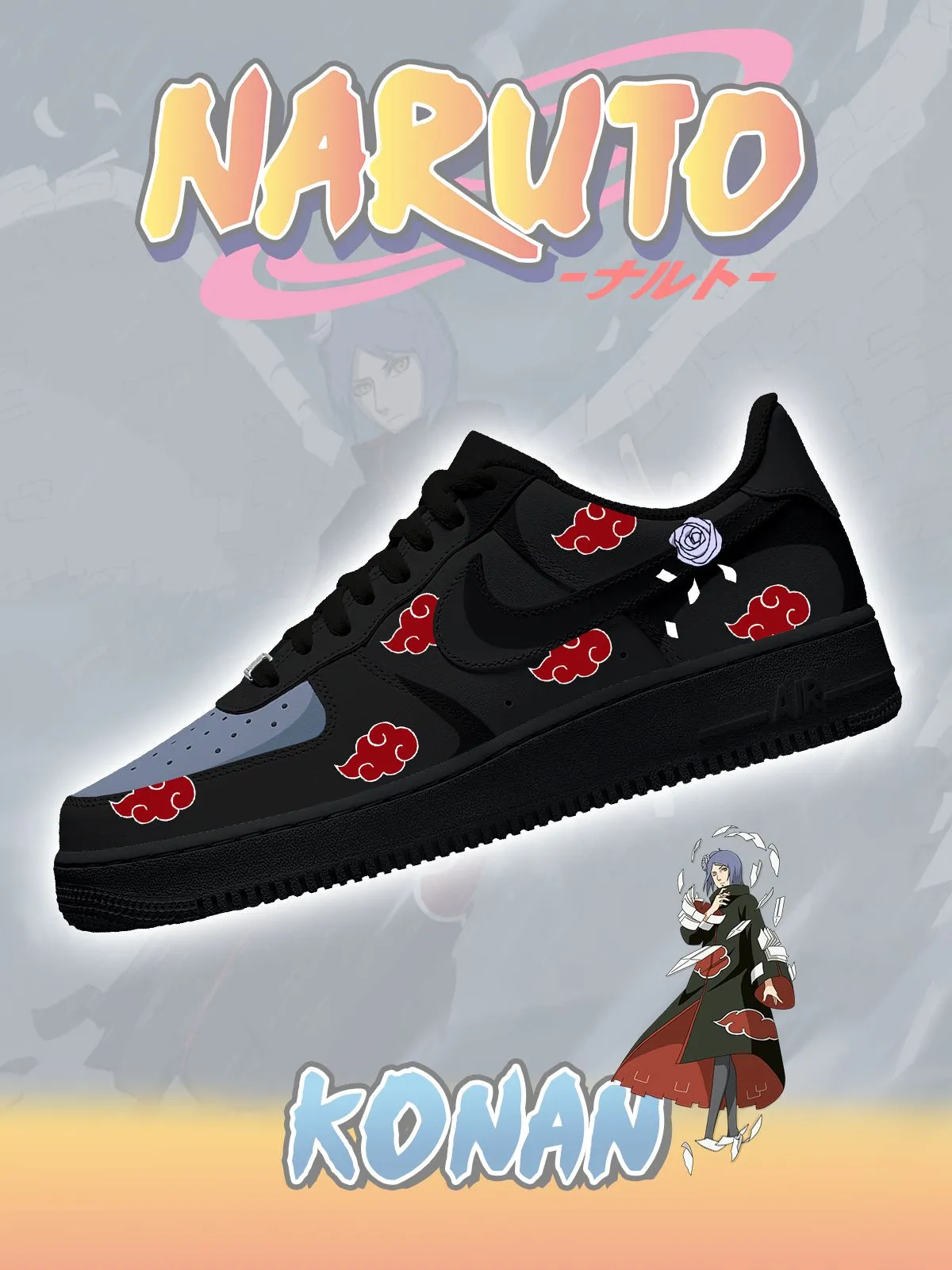 Akatsuki Konan No.1 Custom Sneakers