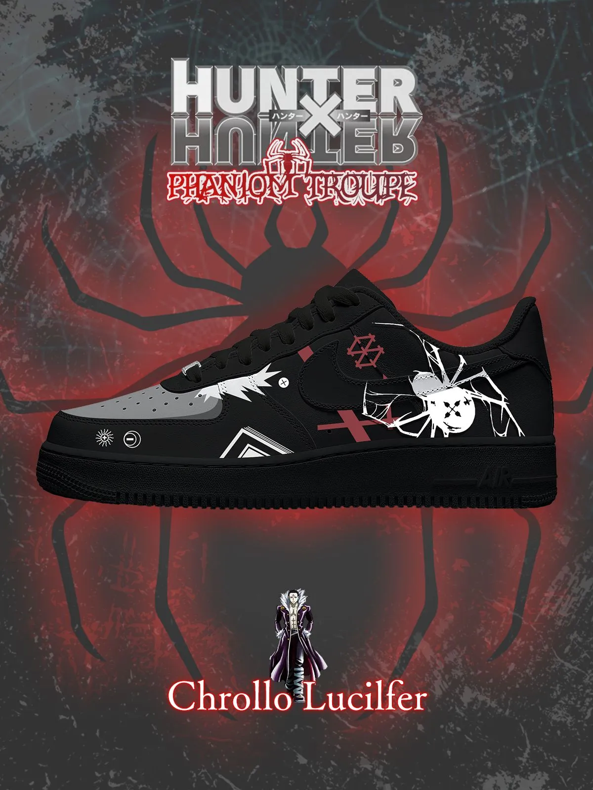 Chrollo Lucilfer Custom Sneakers
