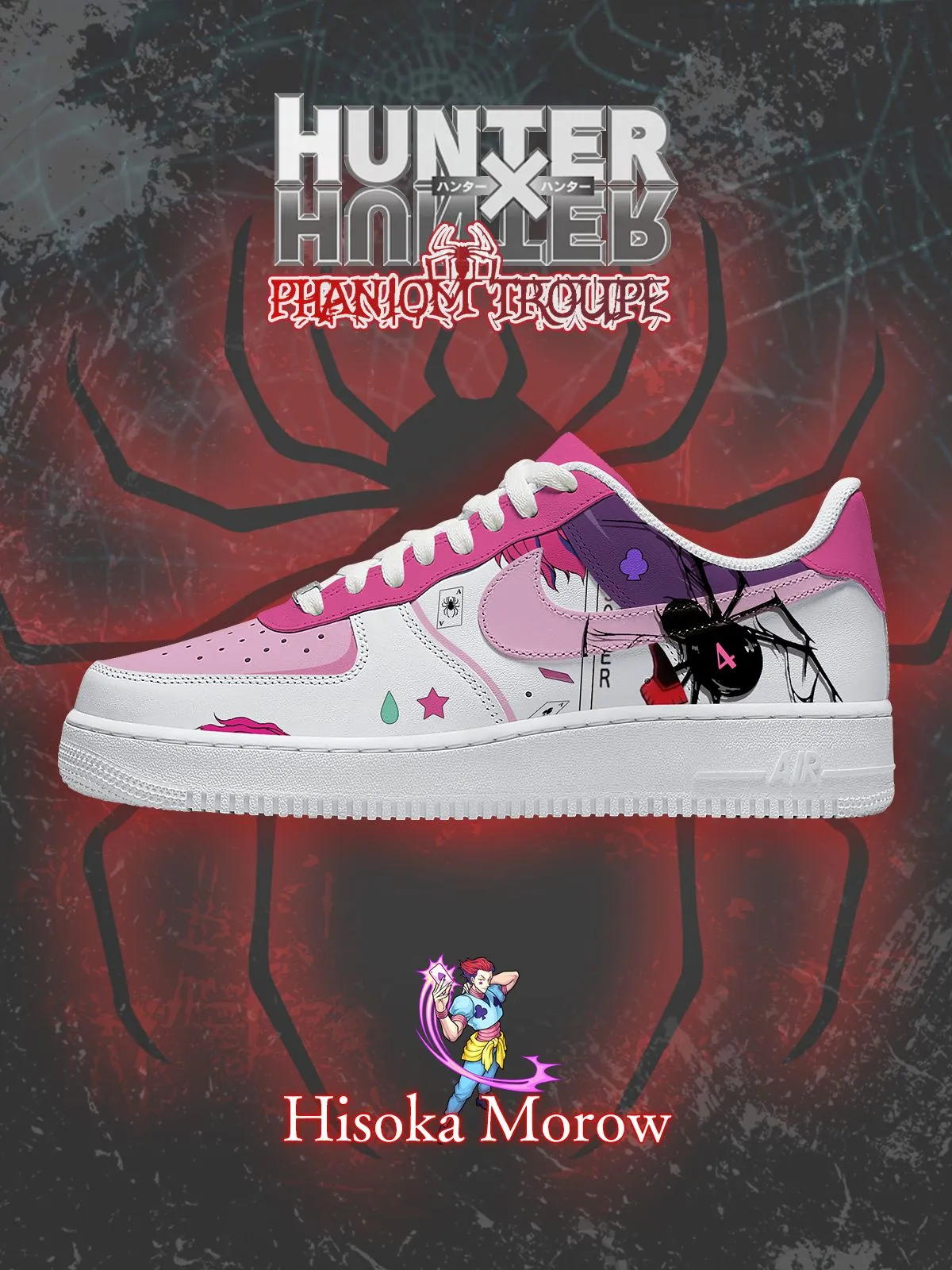 Hisoka Morow Custom Sneakers