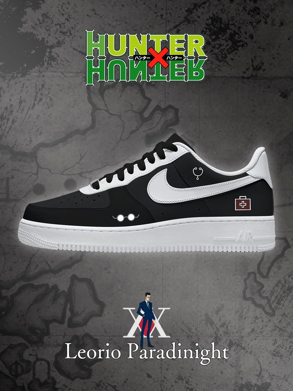 Leorio Paradinight Custom Sneakers