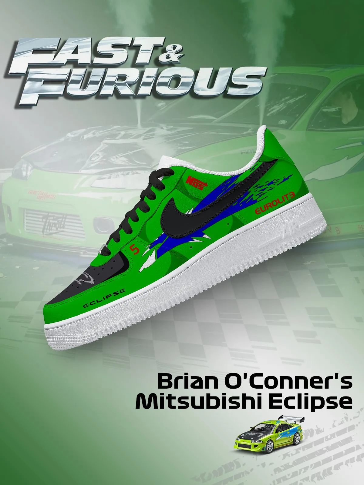 Brian O'Conner's Eclipse Custom Sneakers