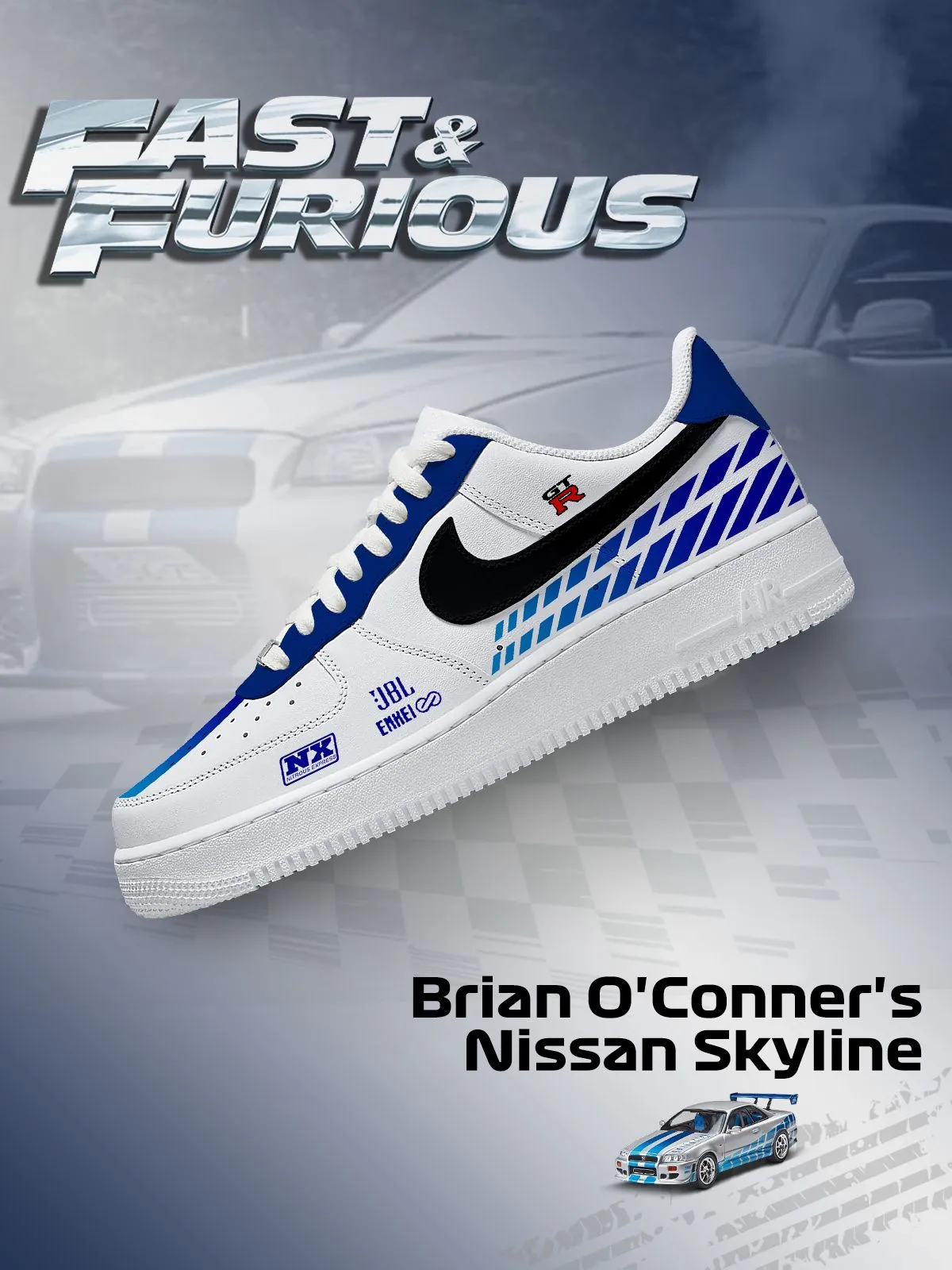 Brian O'Conner's Skyline Custom Sneakers