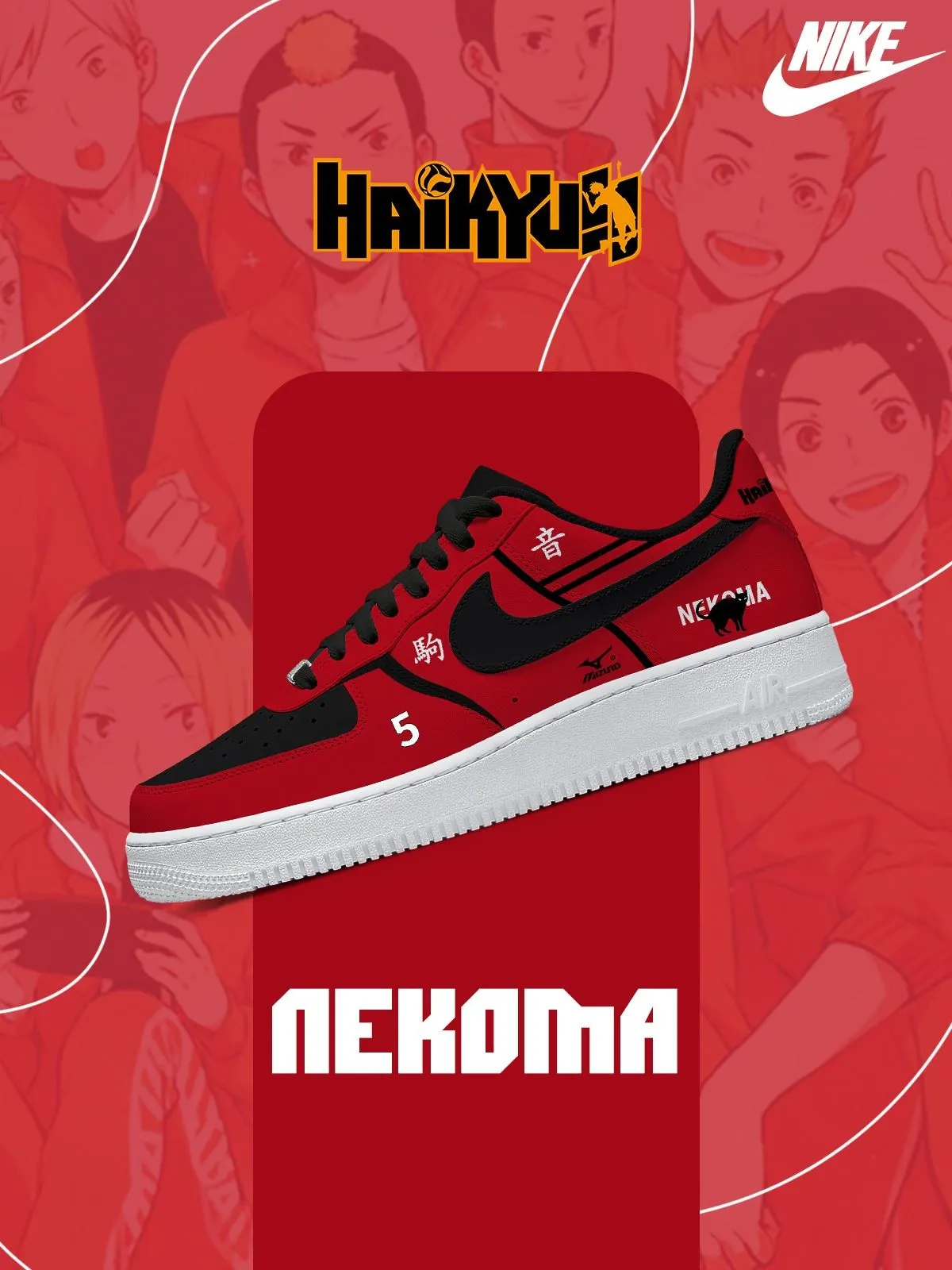 Nekoma High Custom Sneakers
