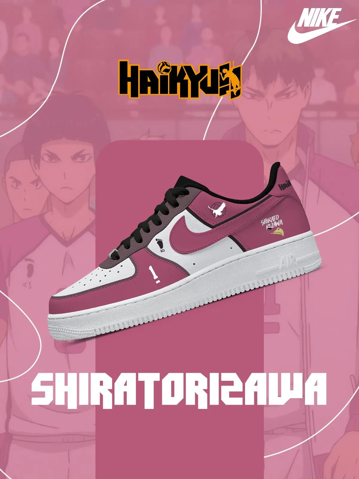 Shiratorizawa Academy Custom Sneakers