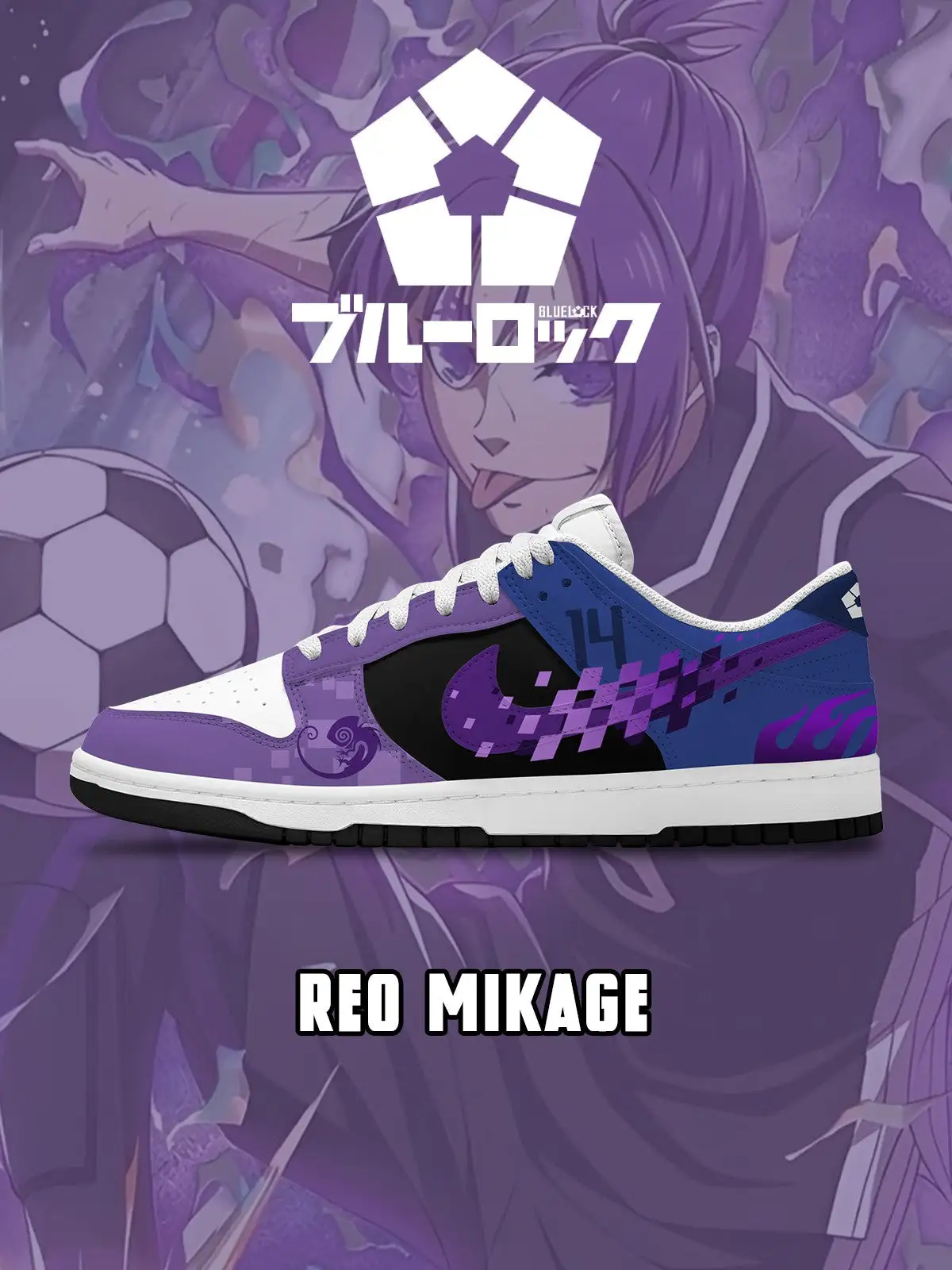 Reo Mikage V.6 Custom Court-Low Sneakers