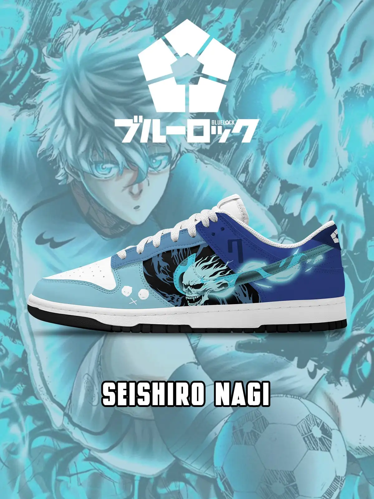 Seishiro Nagi V.6 Custom Court-Low Sneakers
