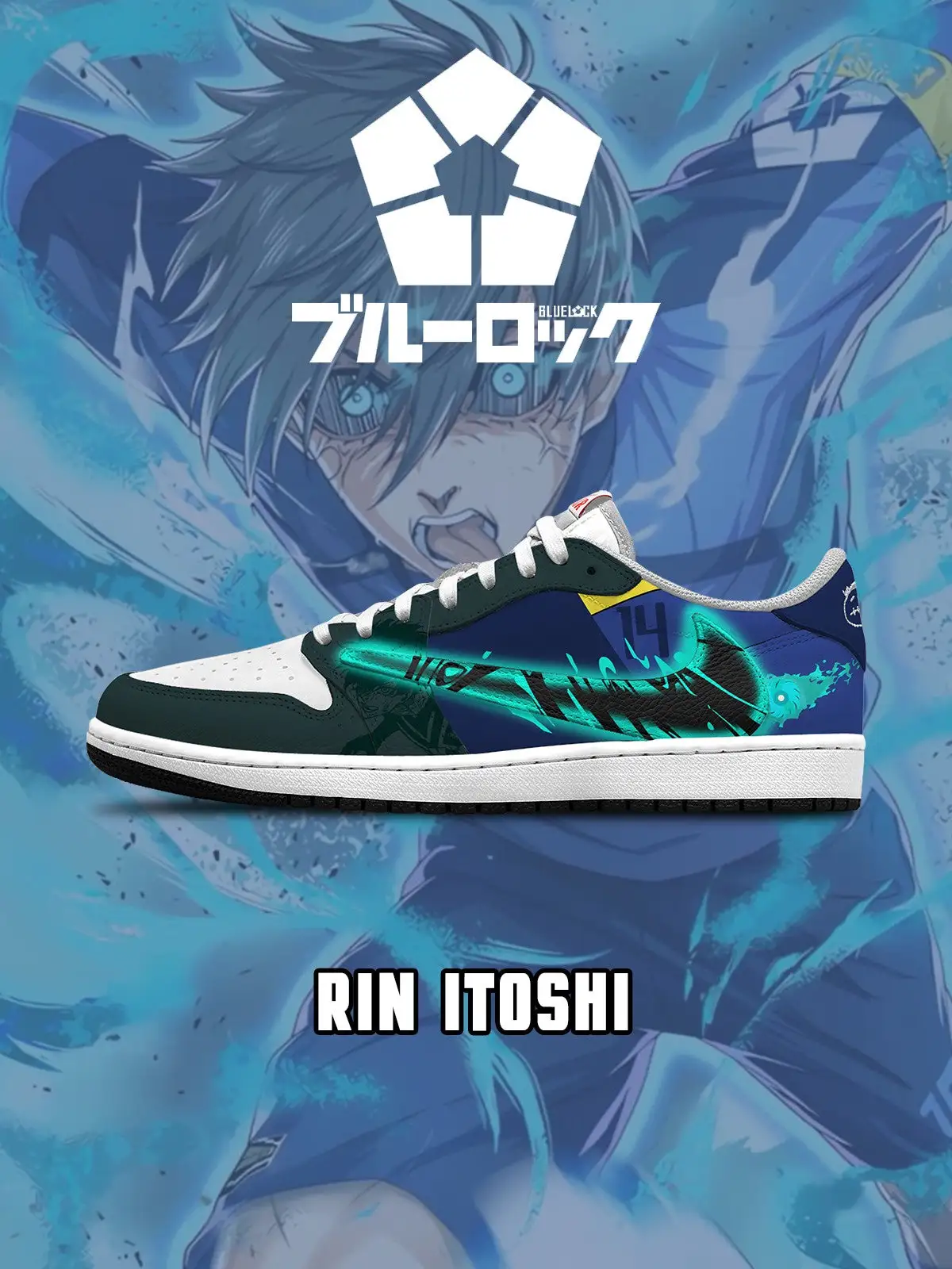Rin Itoshi V.6 Custom TS Low Sneakers