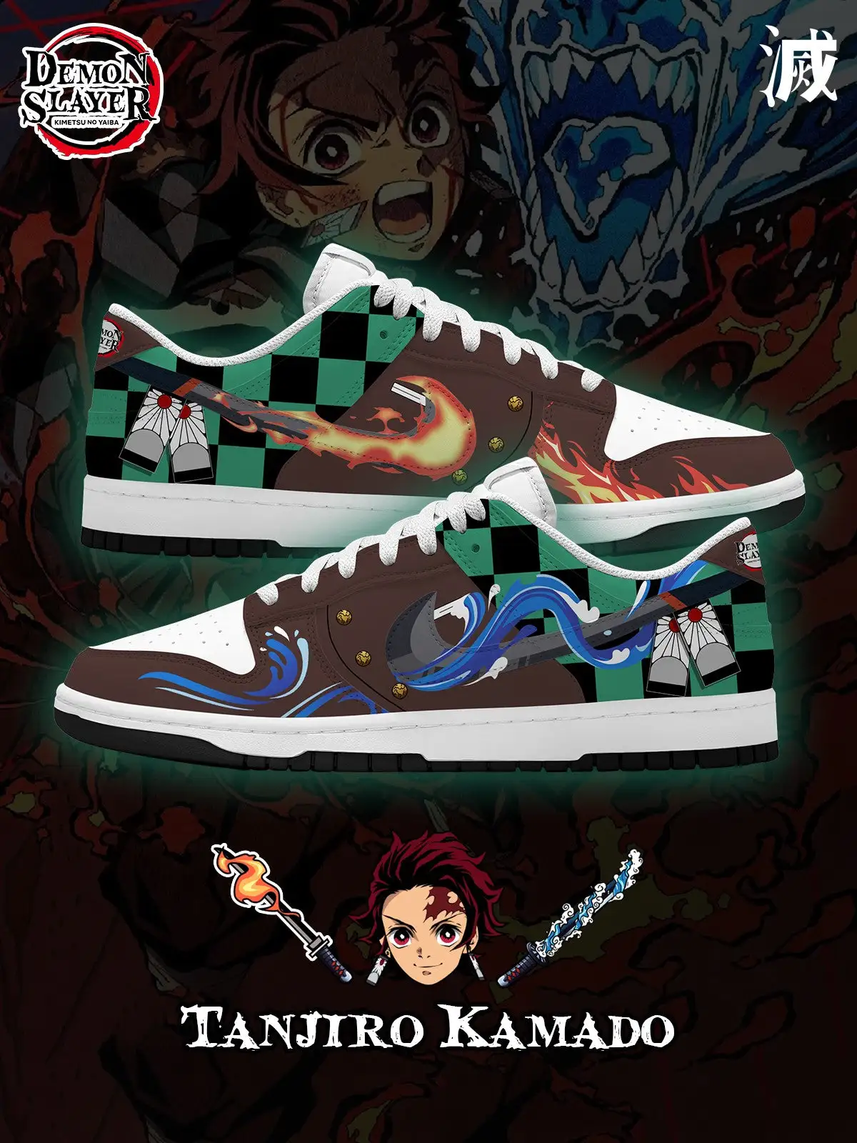 Tanjiro V.5 Custom Court-Low Sneakers