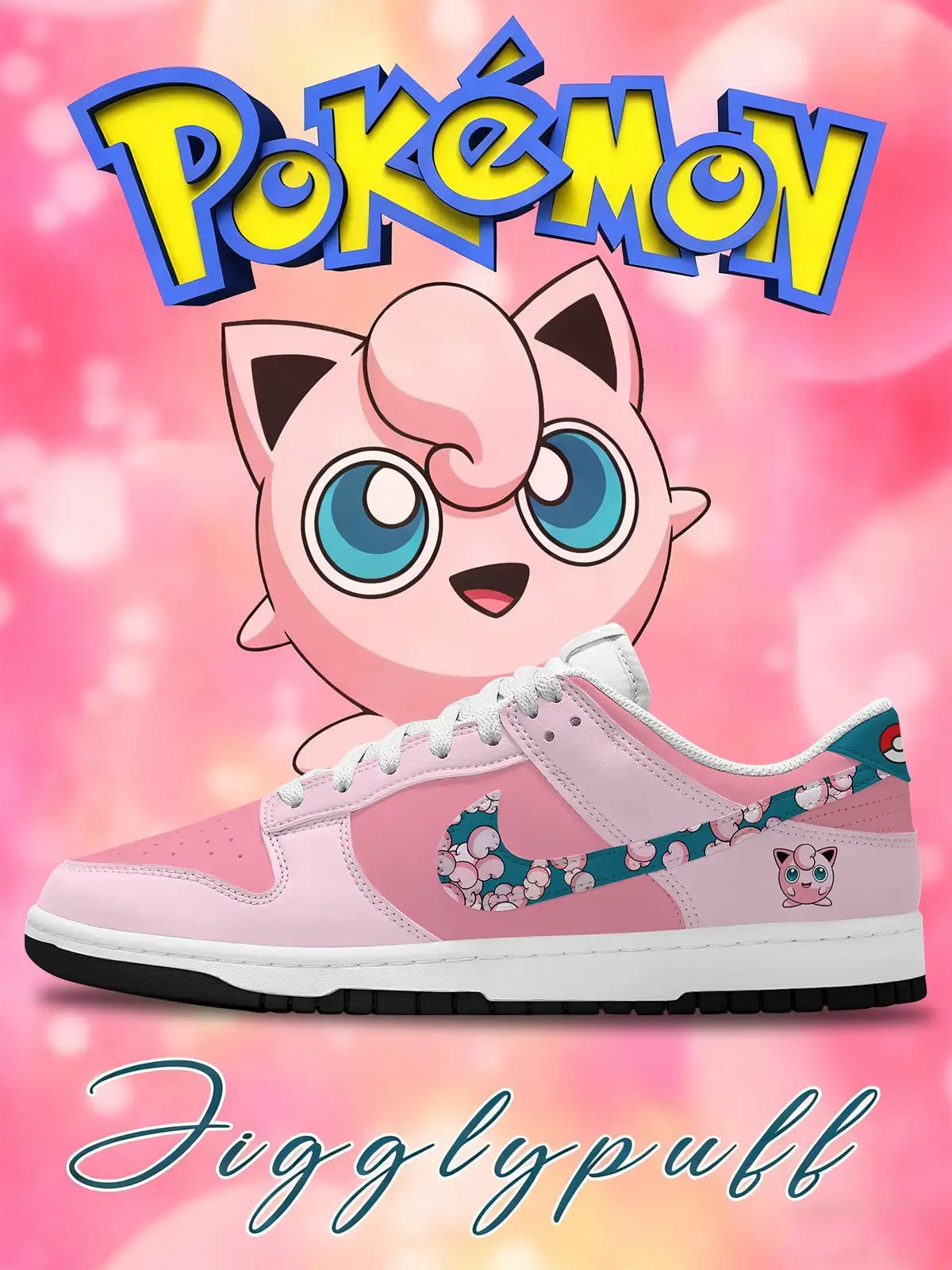 Jigglypuff V.1 Custom Court-Low Sneakers