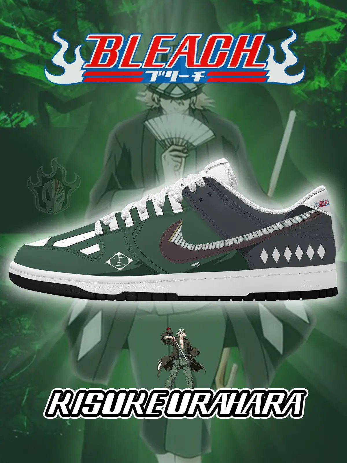 Kisuke Urahara V.1 Custom Court-Low Sneakers