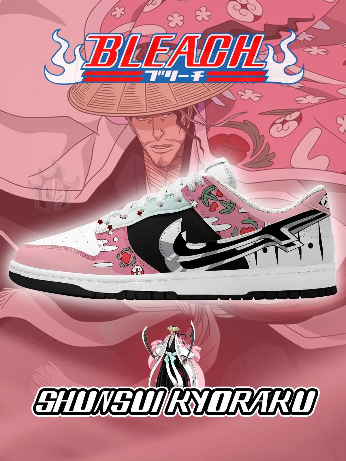 Shunsui Kyoraku V.2 Custom Court-Low Sneakers