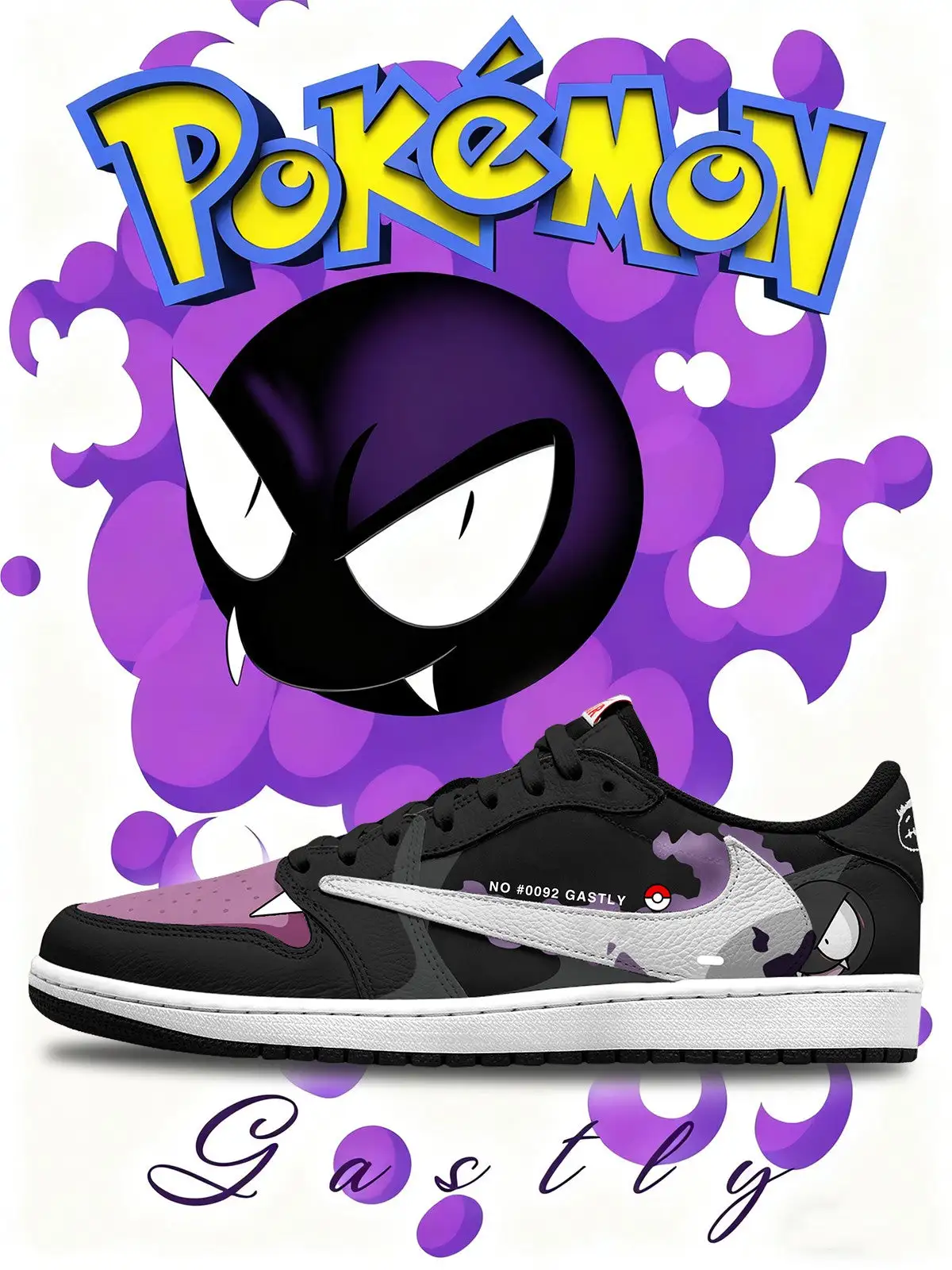Gastly V.1 Custom TS Low Sneakers