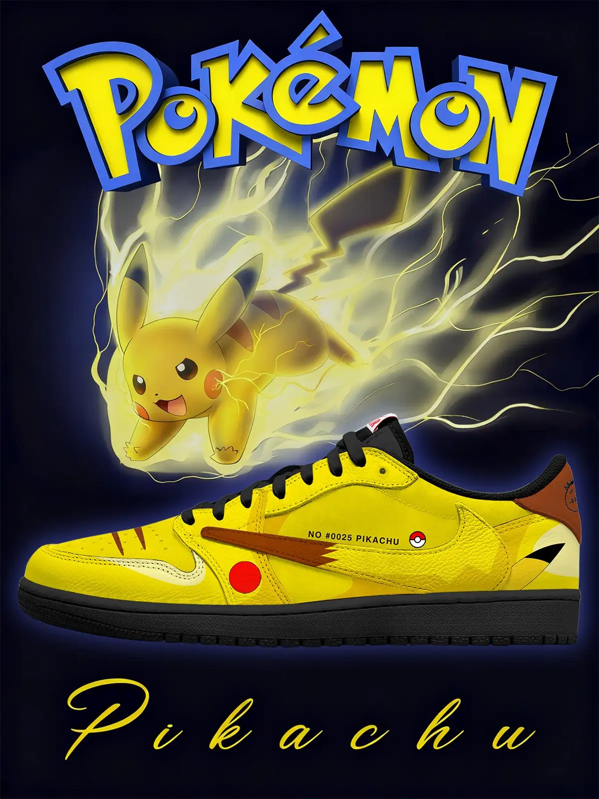Pikachu V.1 Custom TS Low Sneakers