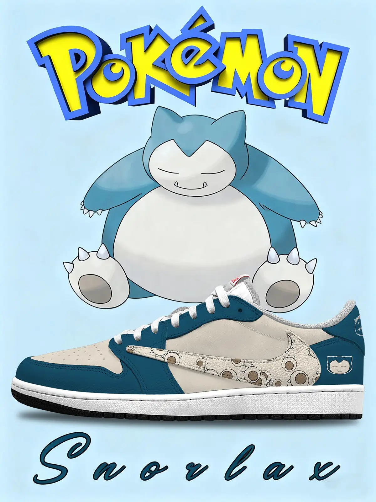 Snorlax V.1 Custom TS Low Sneakers