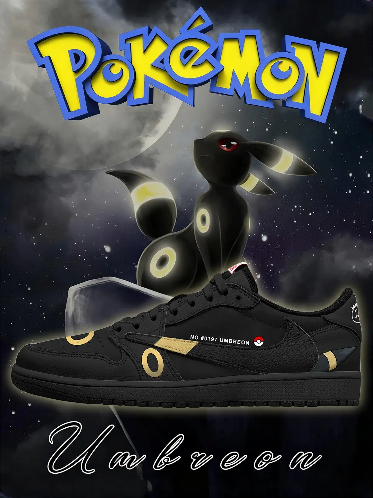 Umbreon V.1 Custom TS Low Sneakers