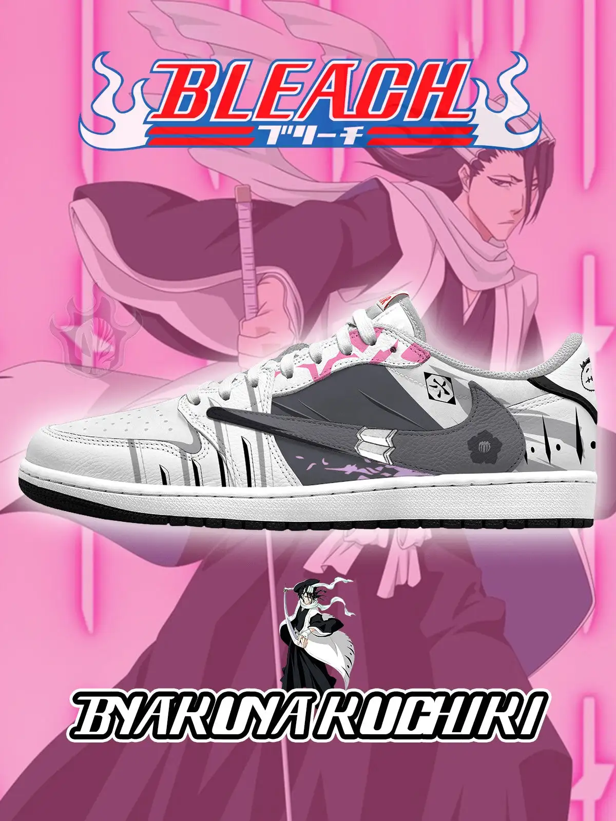Byakuya Kuchiki V.1 Custom TS Low Sneakers