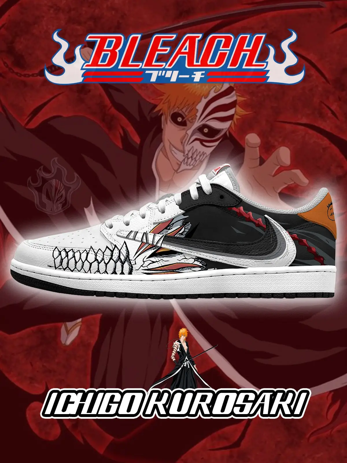 Ichigo Kurosaki V.1 Custom TS Low Sneakers