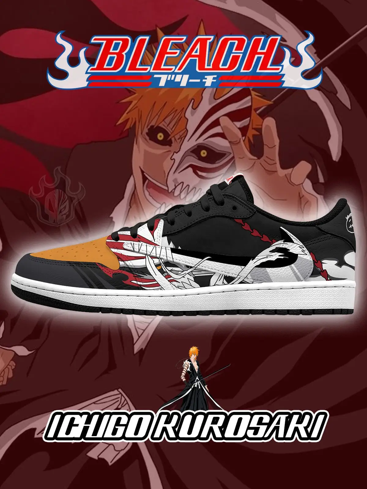 Ichigo Kurosaki V.2 Custom TS Low Sneakers