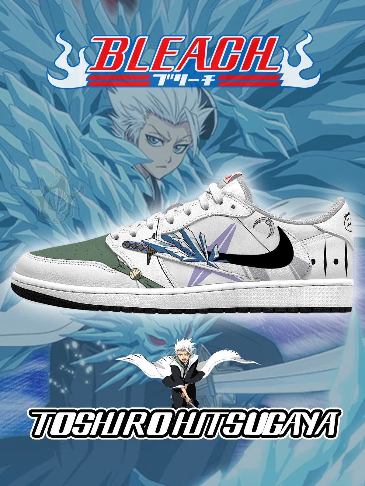 Toshiro Hitsugaya V.2 Custom TS Low Sneakers