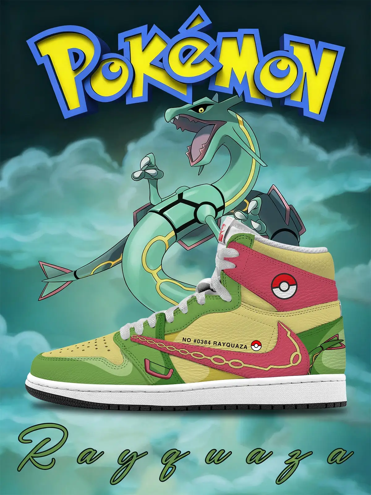 Rayquaza V.1 Custom TS High Sneakers