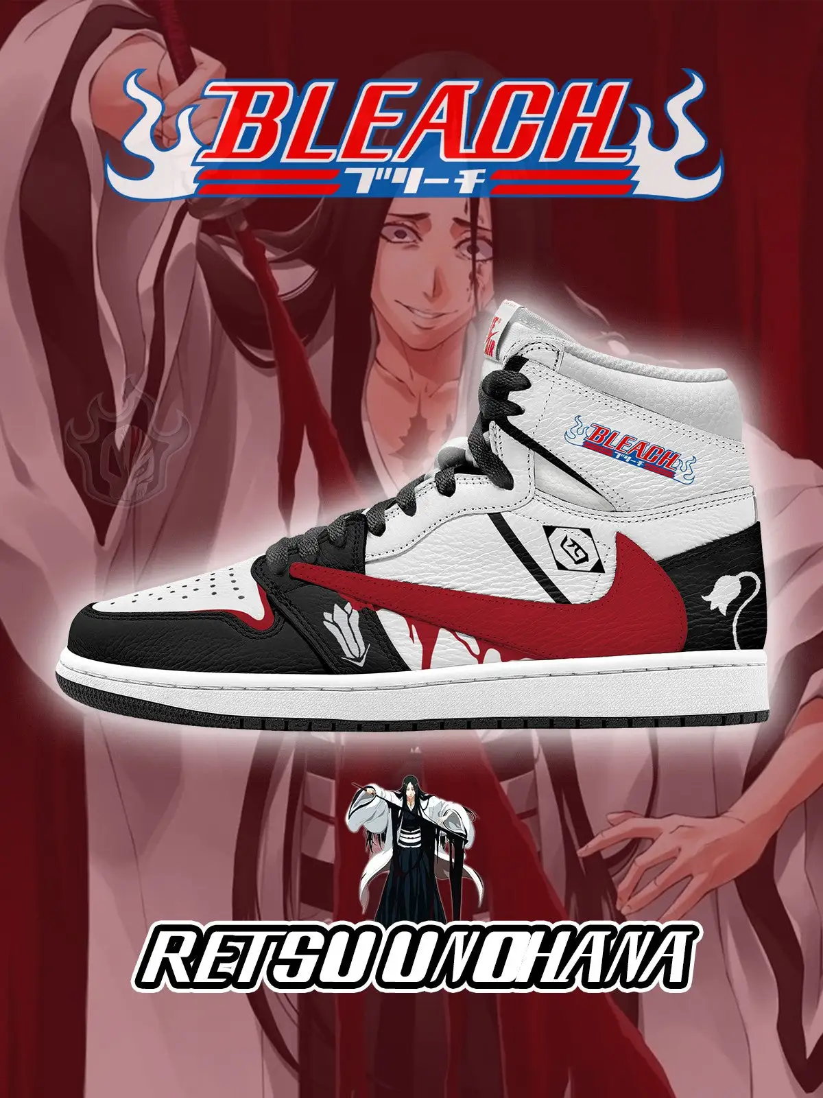 Retsu Unohana V.1 Custom TS High Sneakers