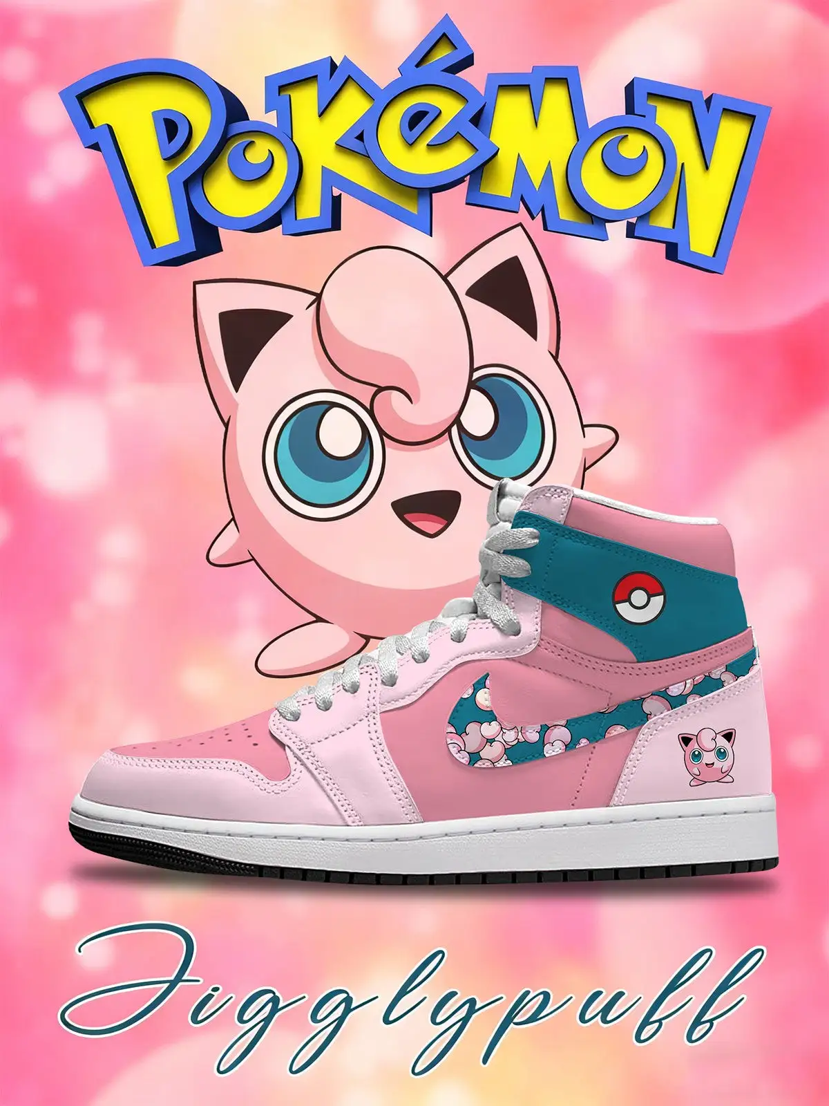 Jigglypuff V.1 Custom High-Top Sneakers
