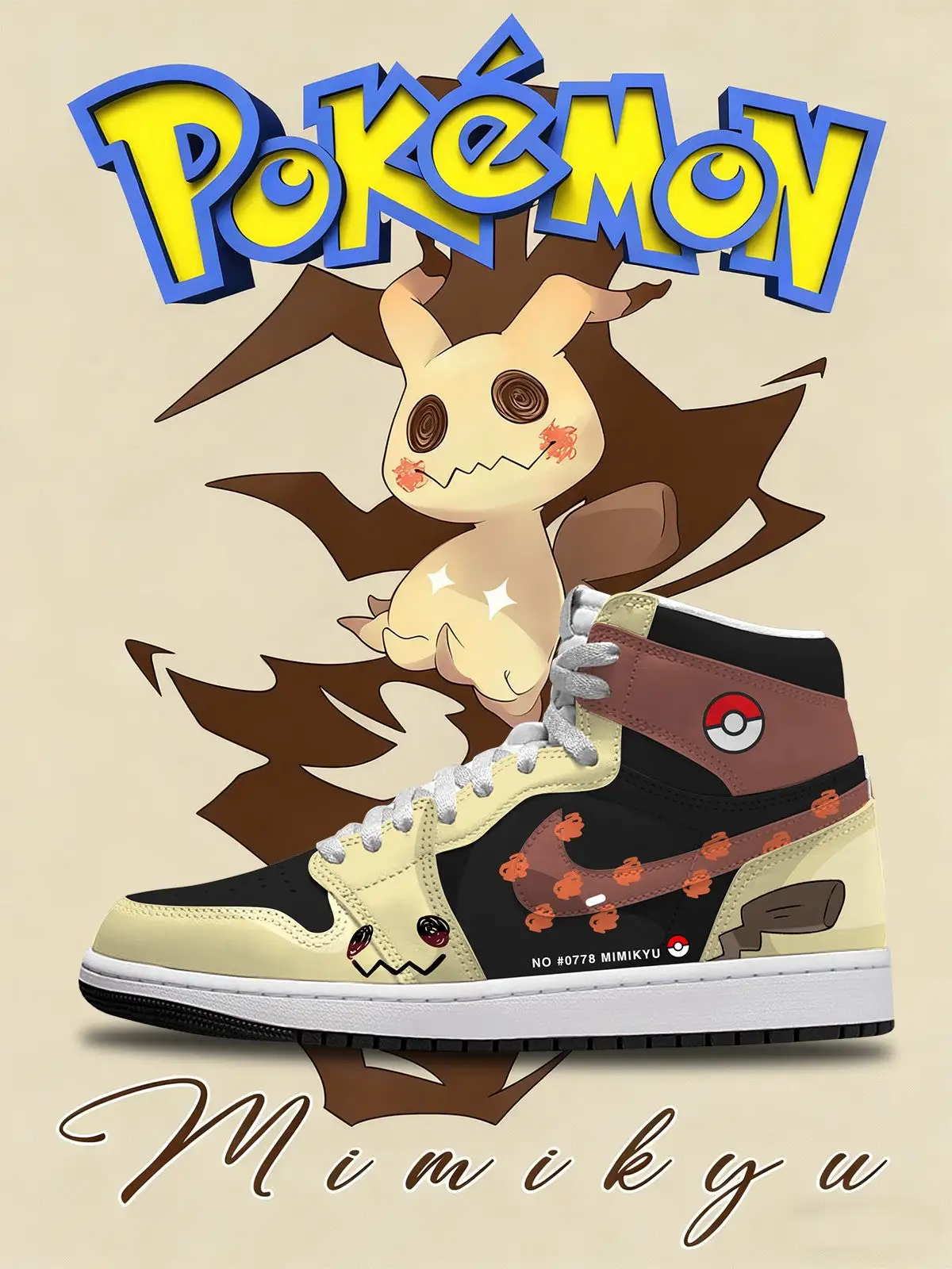 Mimikyu V.1 Custom High-Top Sneakers