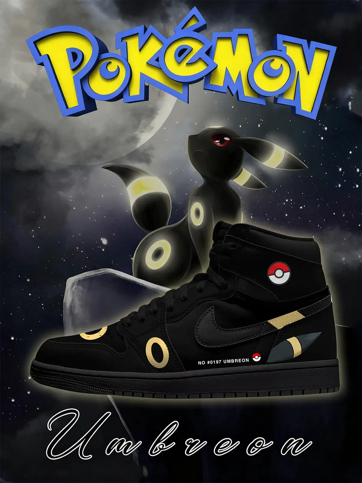 Umbreon V.1 Custom High-Top Sneakers