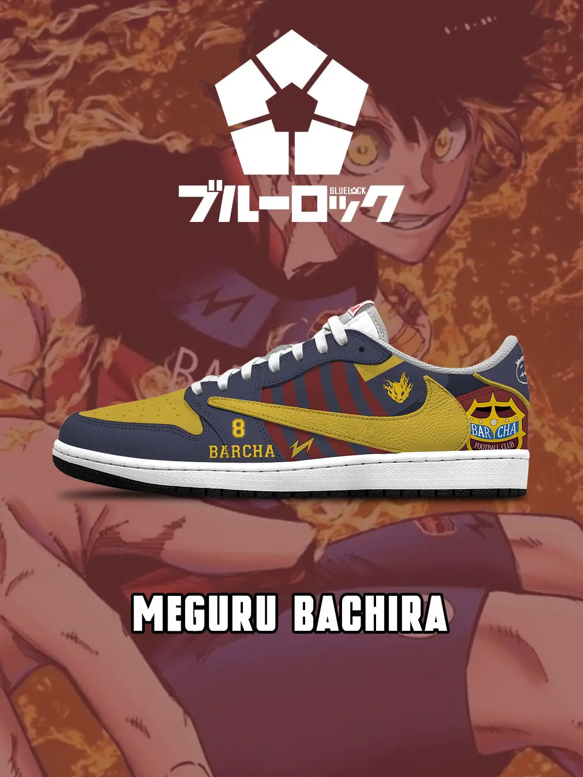 Meguru Bachira V.2 Custom TS Low Sneakers
