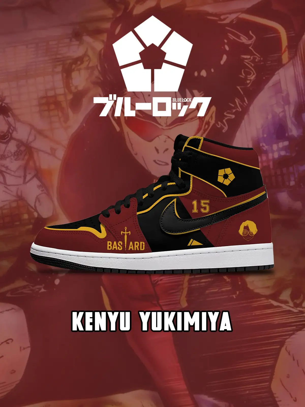 Kenyu Yukimiya V.2 Custom High-Top Sneakers