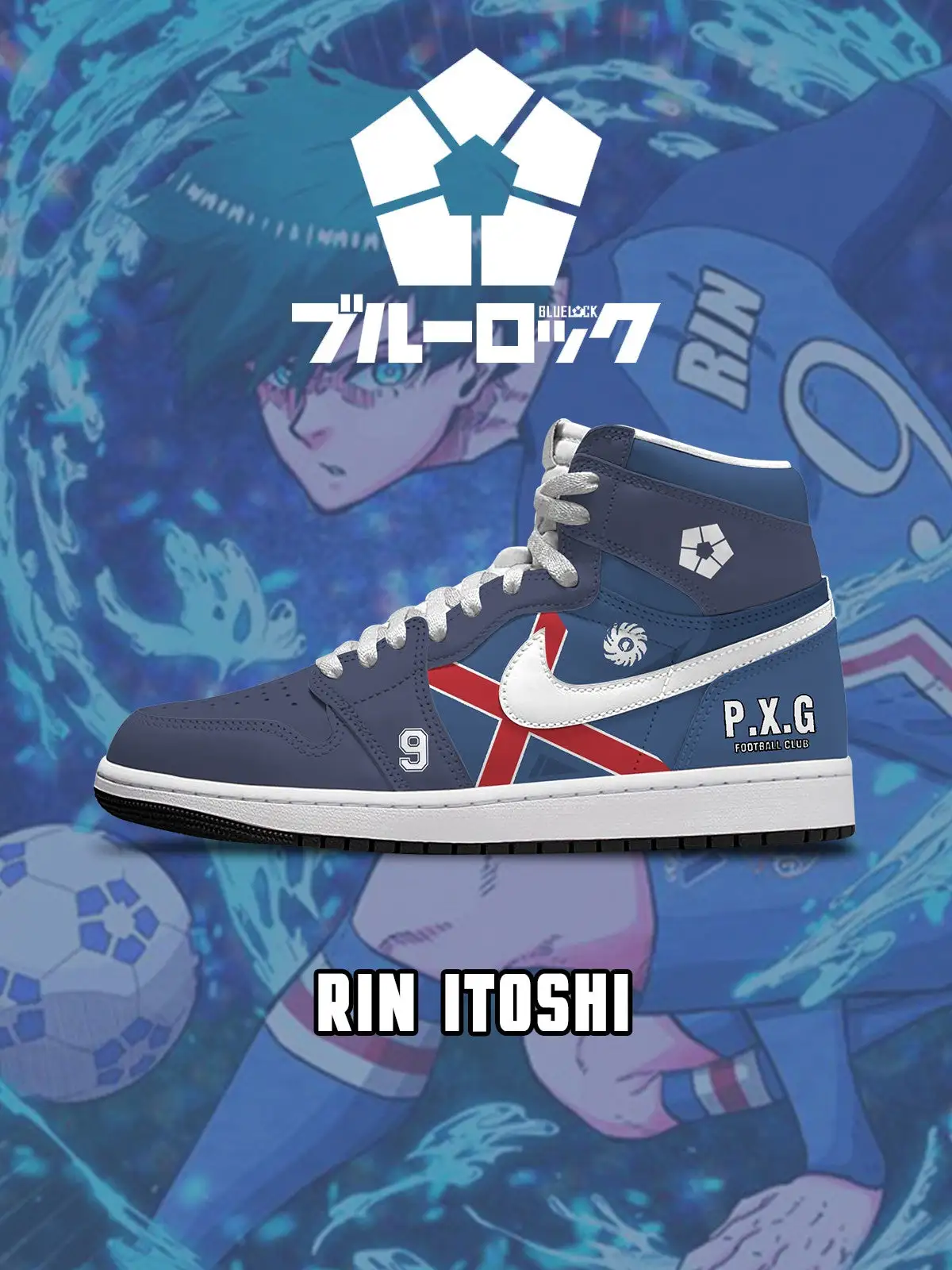 Rin Itoshi V.2 Custom High-Top Sneakers
