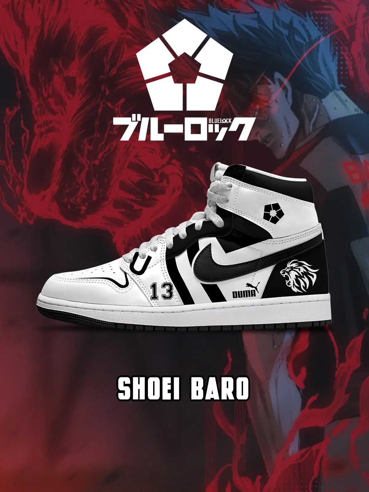 Shoei Baro V.2 Custom High-Top Sneakers