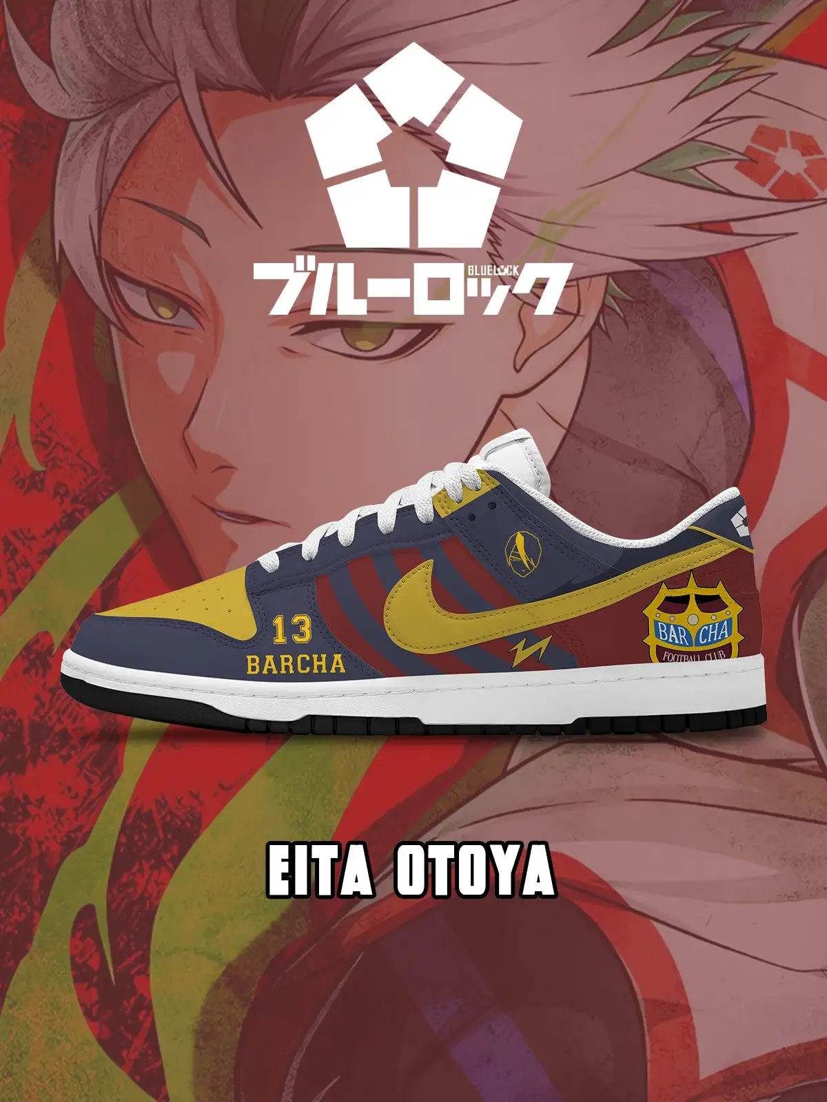 Eita Otoya V.2 Custom Court-Low Sneakers