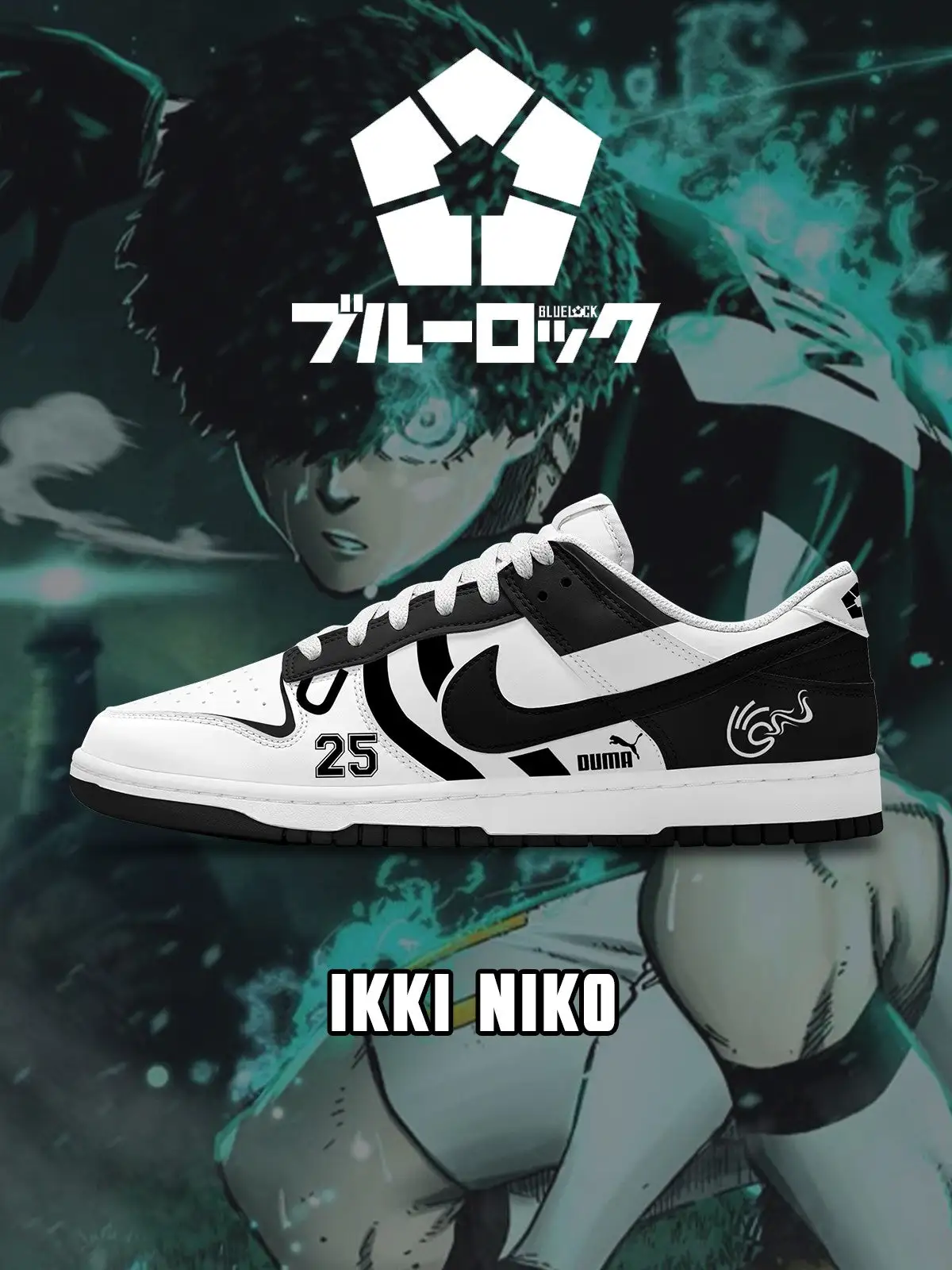 Ikki Niko V.2 Custom Court-Low Sneakers