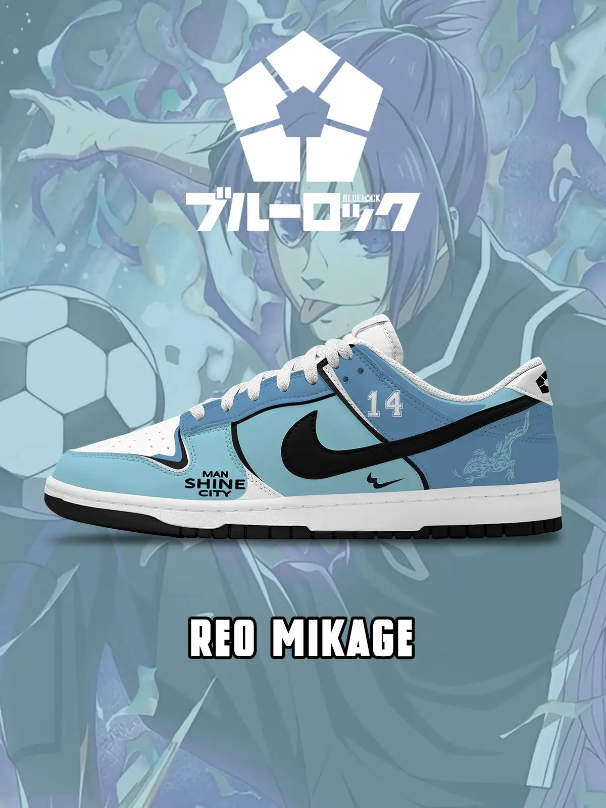 Reo Mikage V.2 Custom Court-Low Sneakers